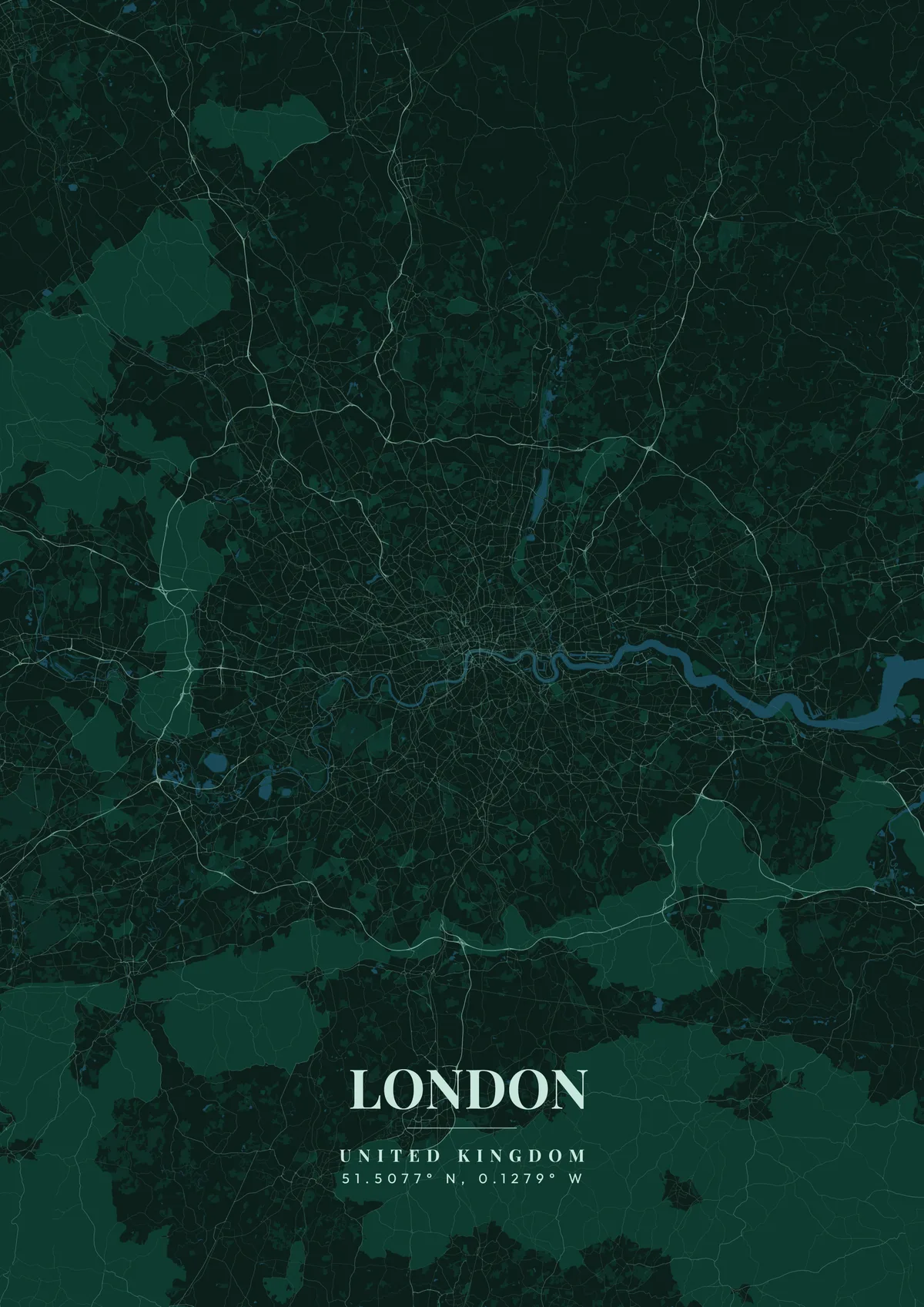 London Forest Shadow map poster
