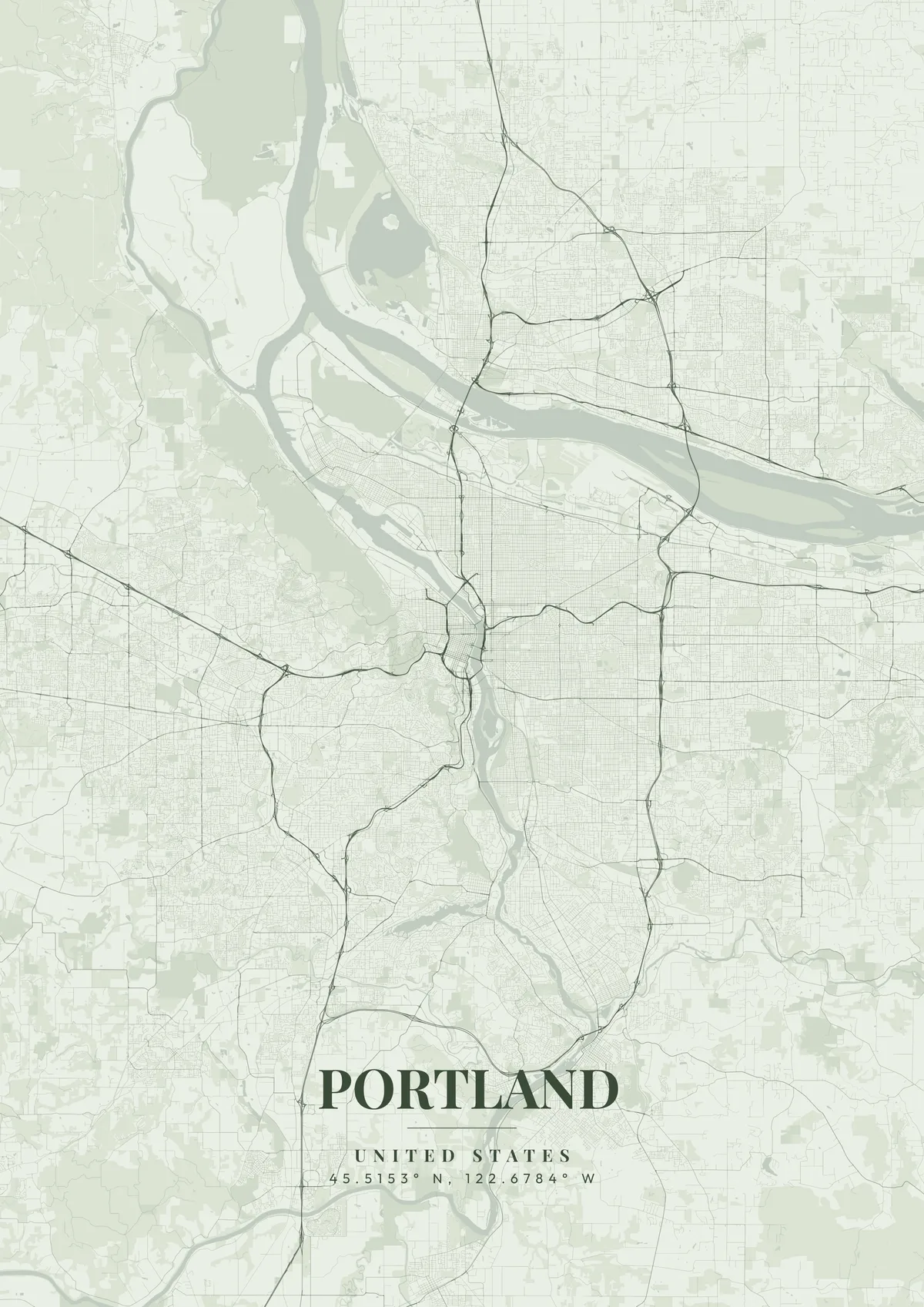 Portland Sage Garden map poster