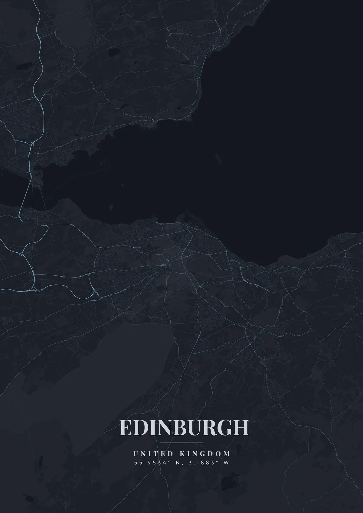 Edinburgh Storm Front map poster